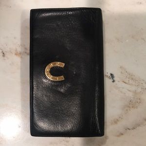 Authentic vintage black Gucci lamb skin wallet